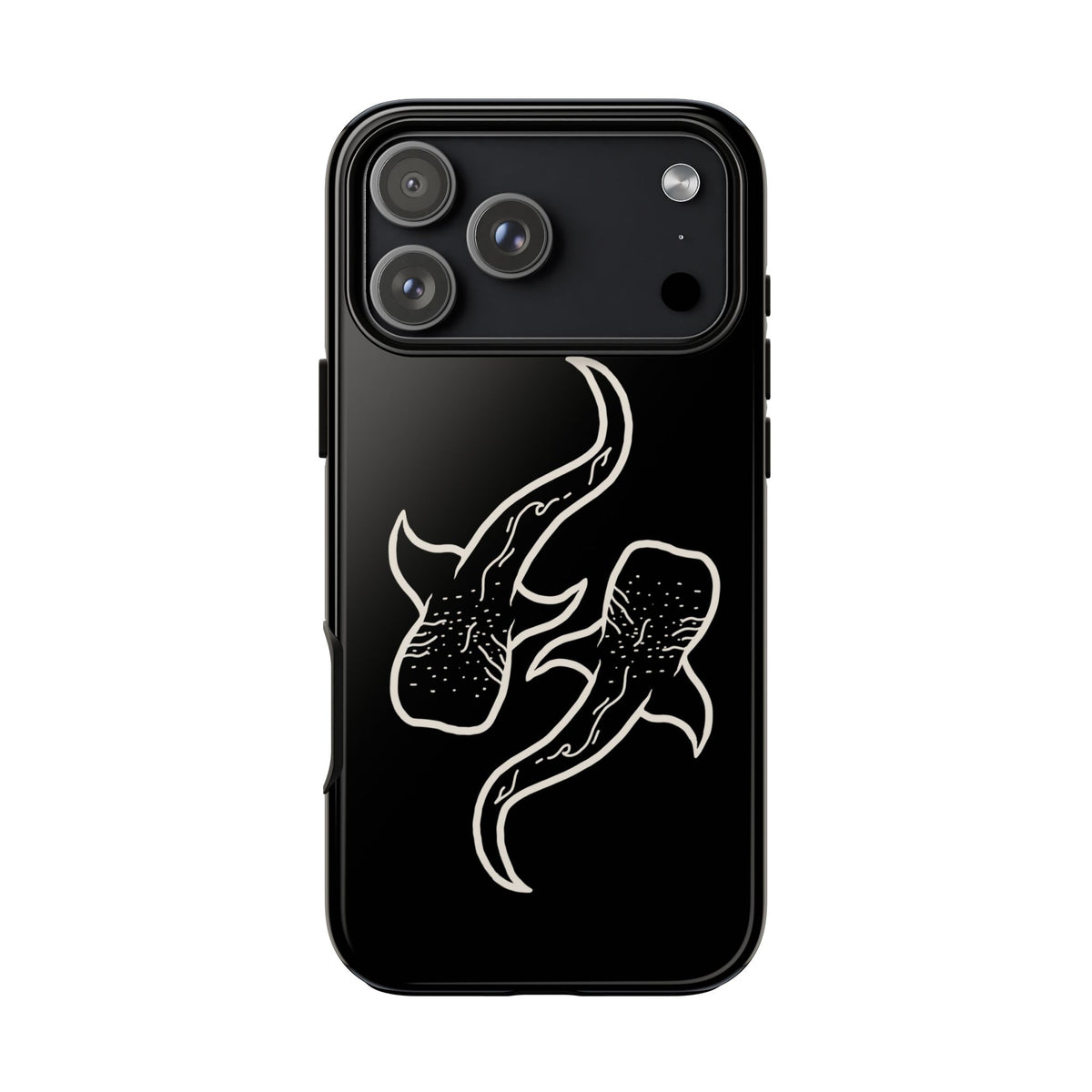 Whale Shark (Black) Phone Case