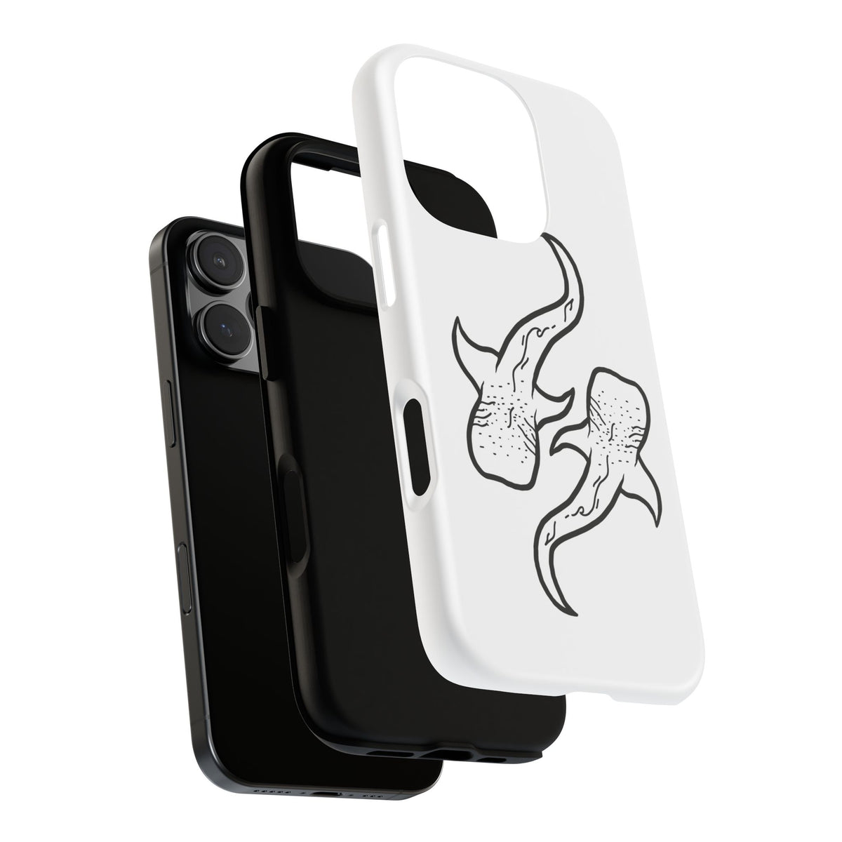 Whale Shark (White) Phone Case