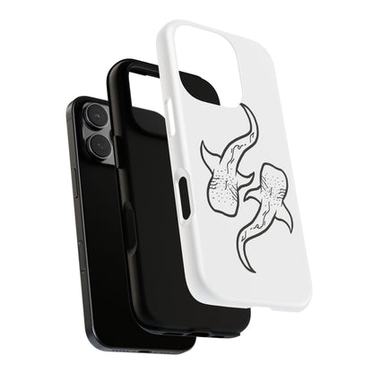 Whale Shark (White) Phone Case