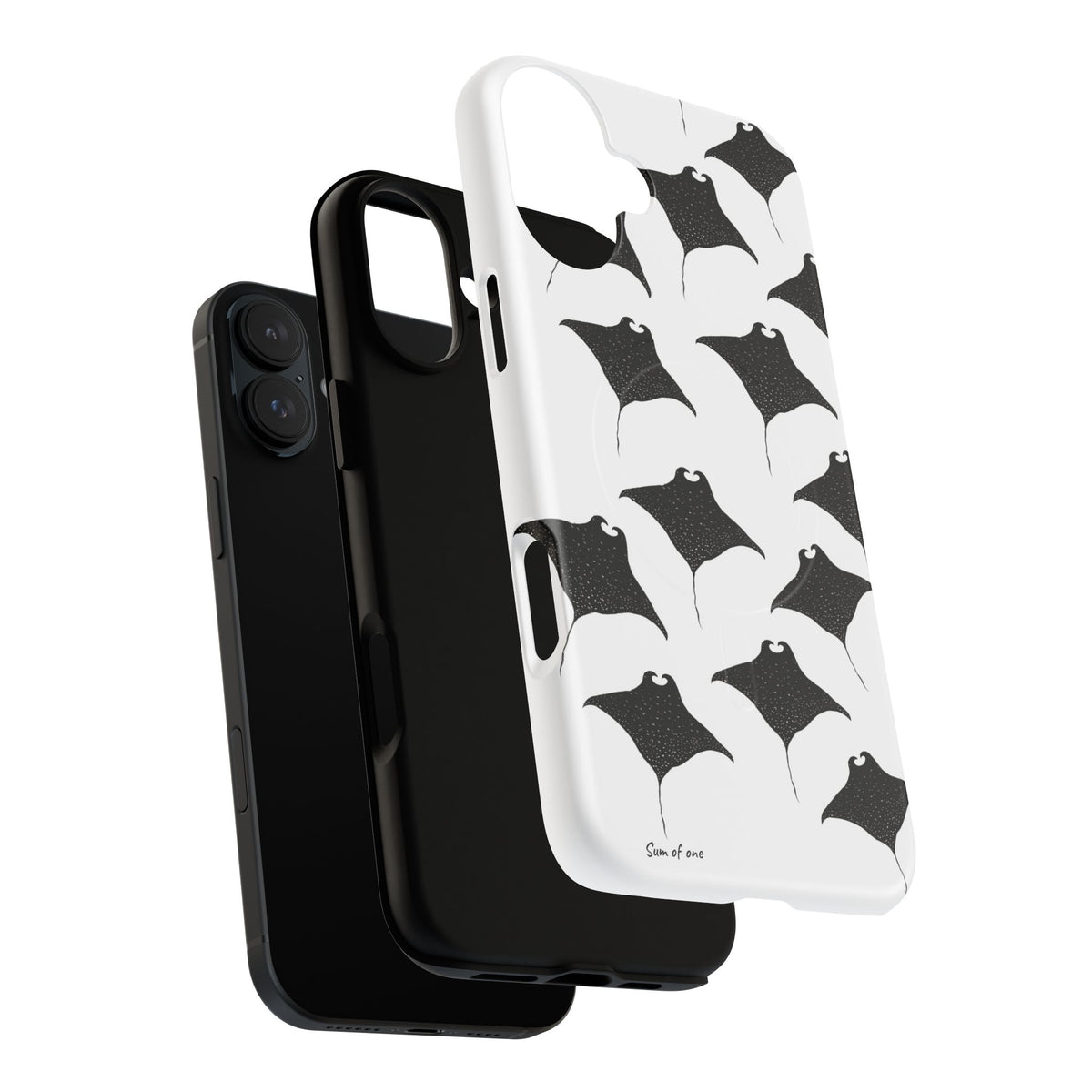 Manta Ray Pattern Phone Case | Tough Magnetic Case