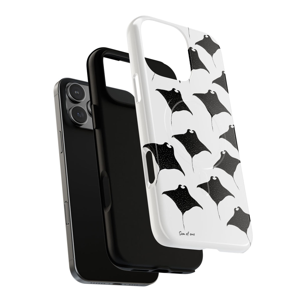Manta Ray Pattern Phone Case | Tough Magnetic Case