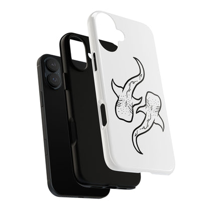 Whale Shark (White) Phone Case