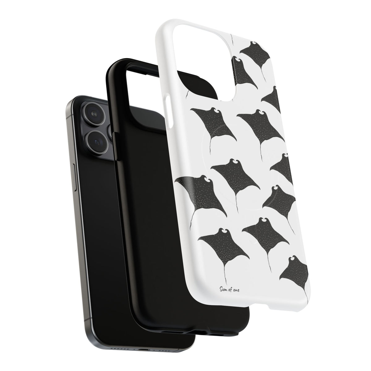 Manta Ray Pattern Phone Case | Tough Magnetic Case