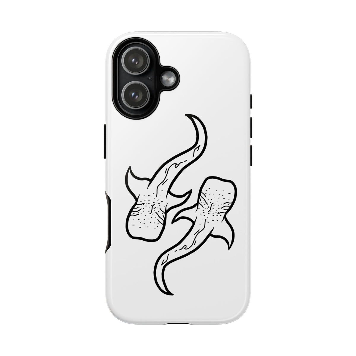Whale Shark (White) Phone Case