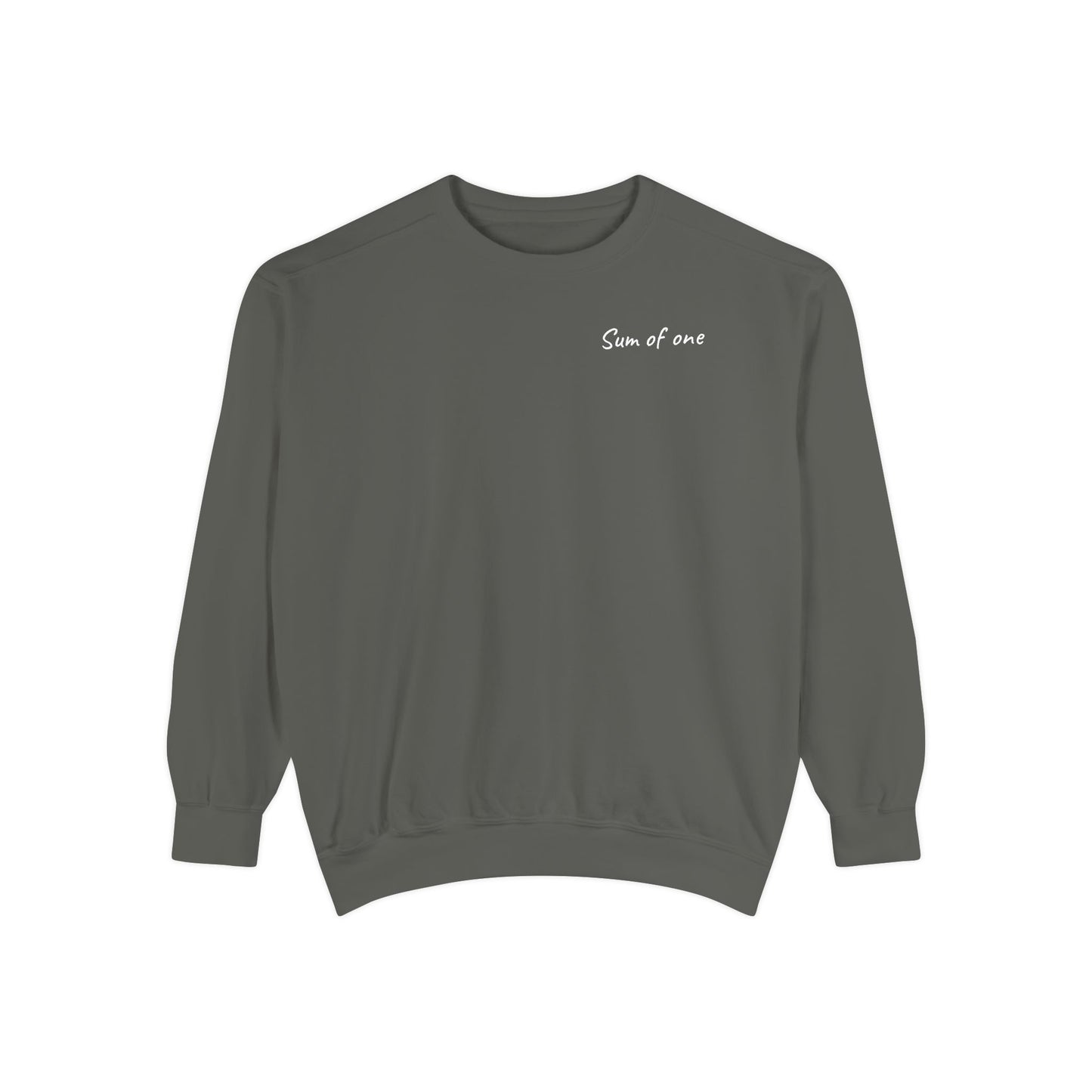 Unisex Basic Sweatshirt - Sum Of One Writing front