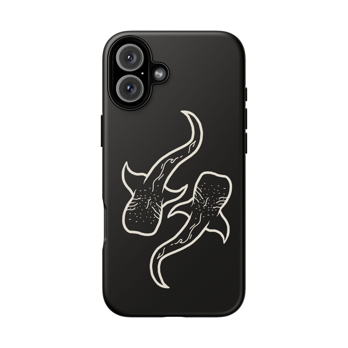 Whale Shark (Black) Phone Case