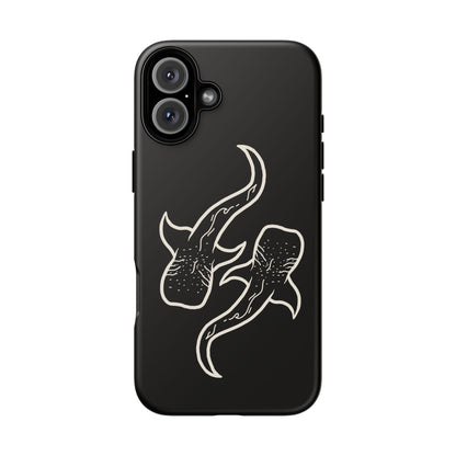 Whale Shark (Black) Phone Case