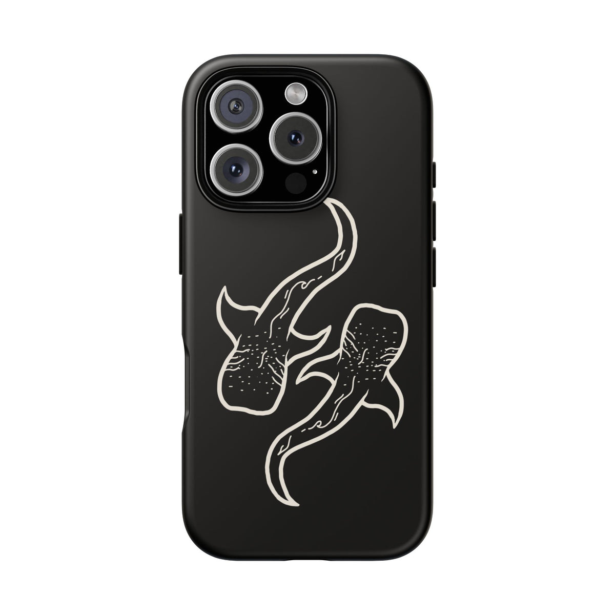 Whale Shark (Black) Phone Case
