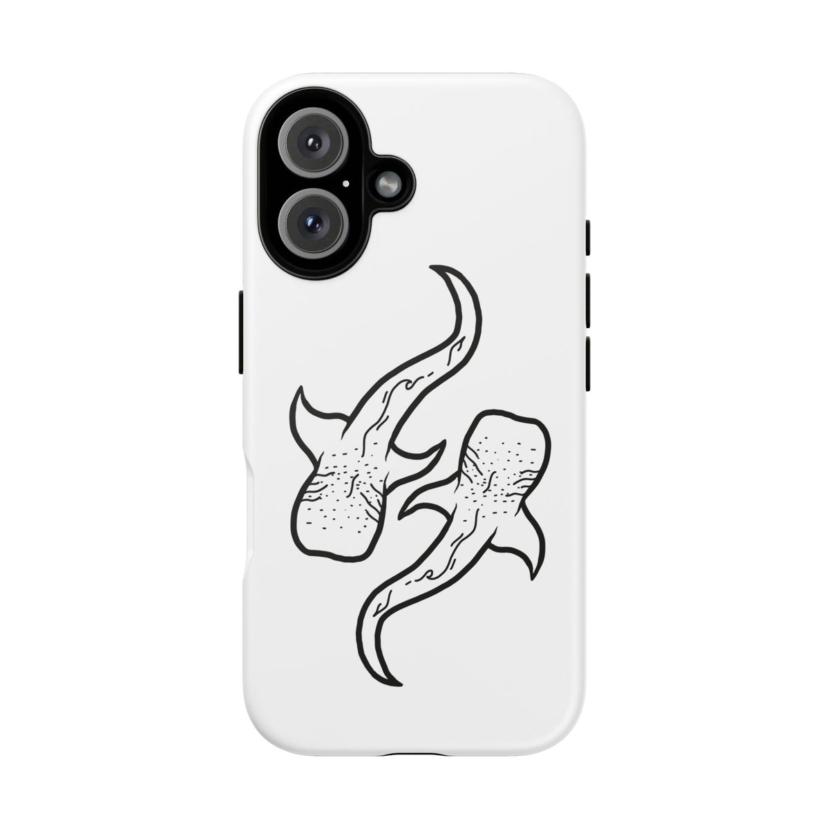 Whale Shark (White) Phone Case