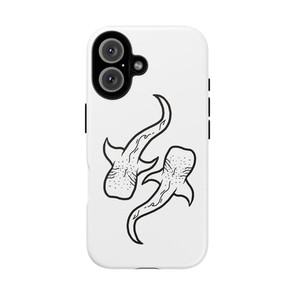 Whale Shark (White) Phone Case