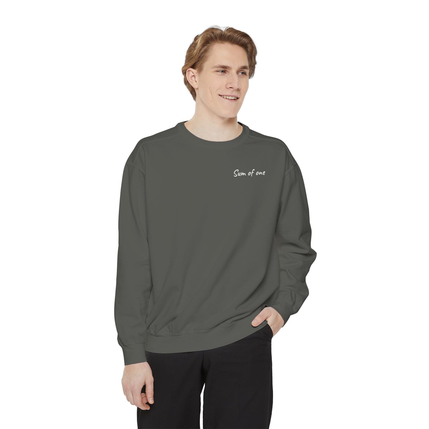 Unisex Basic Sweatshirt - Sum Of One Writing front