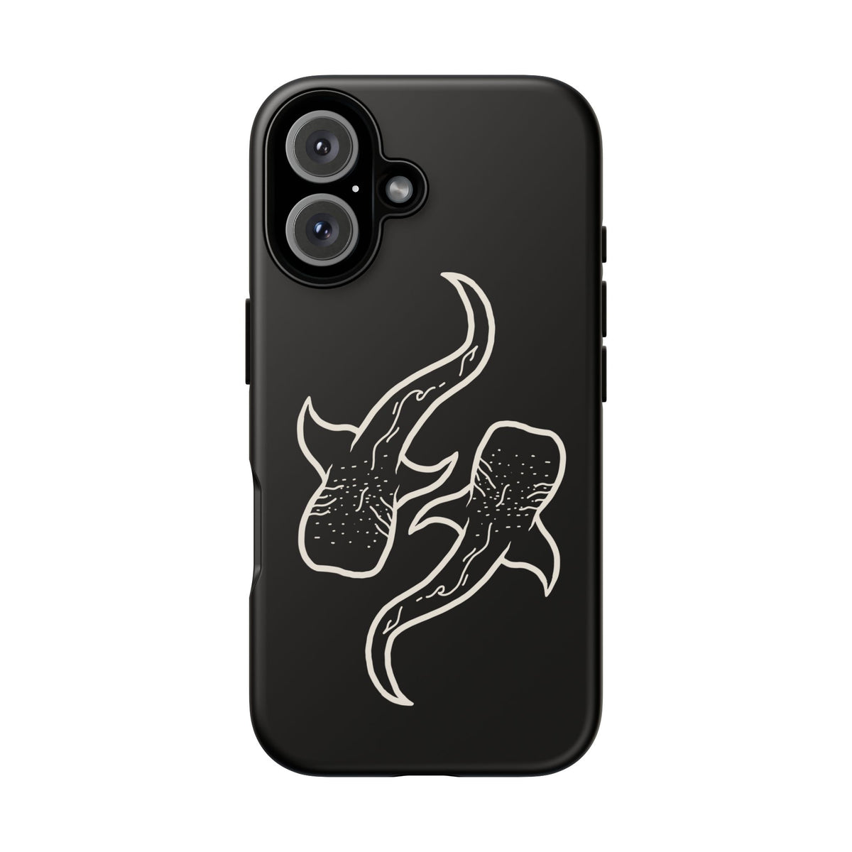Whale Shark (Black) Phone Case