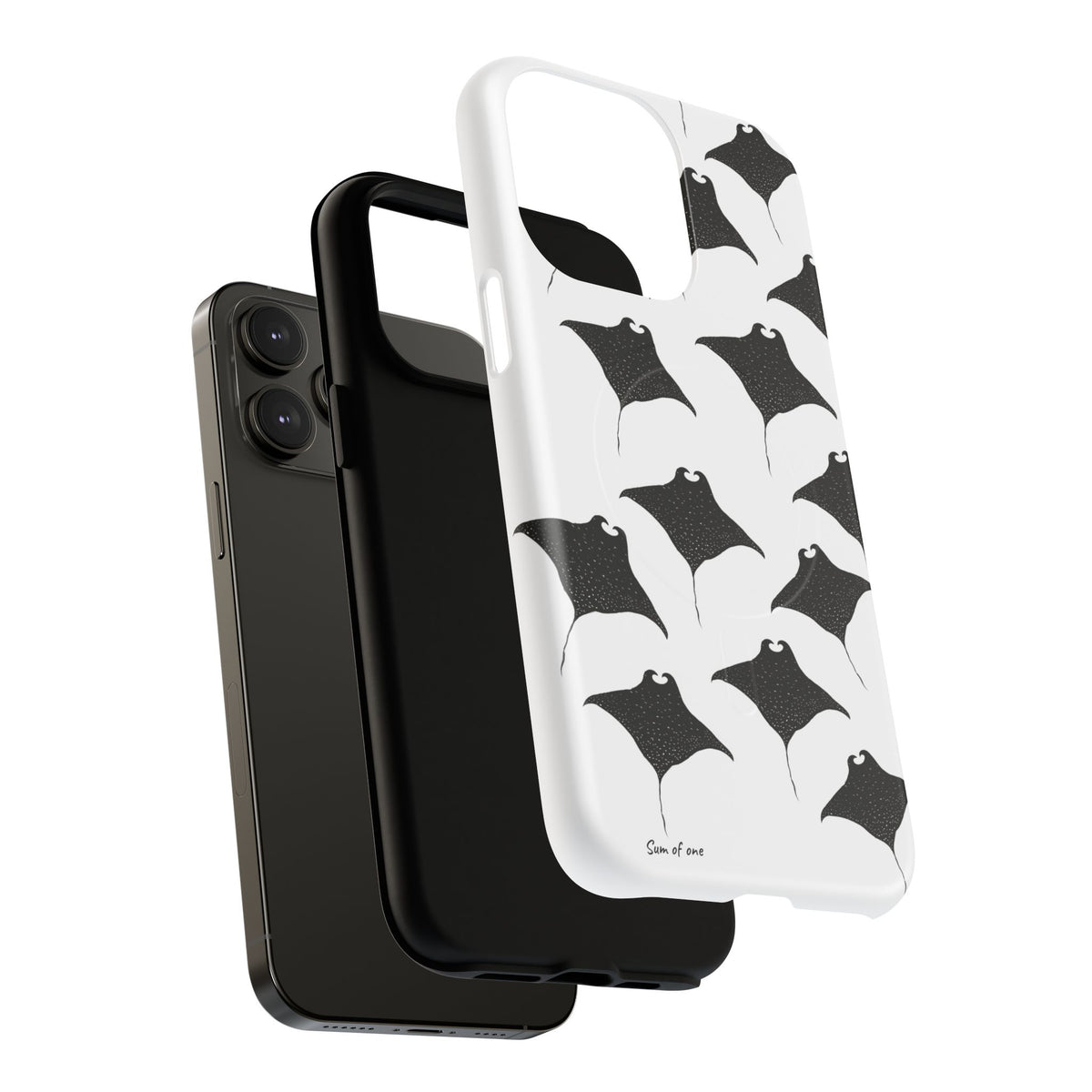 Manta Ray Pattern Phone Case | Tough Magnetic Case