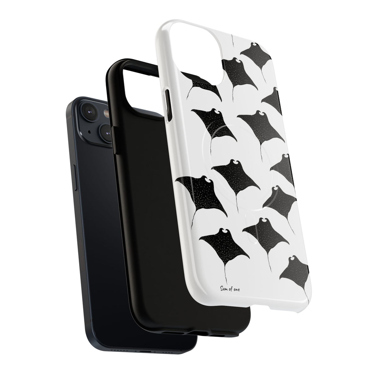 Manta Ray Pattern Phone Case | Tough Magnetic Case