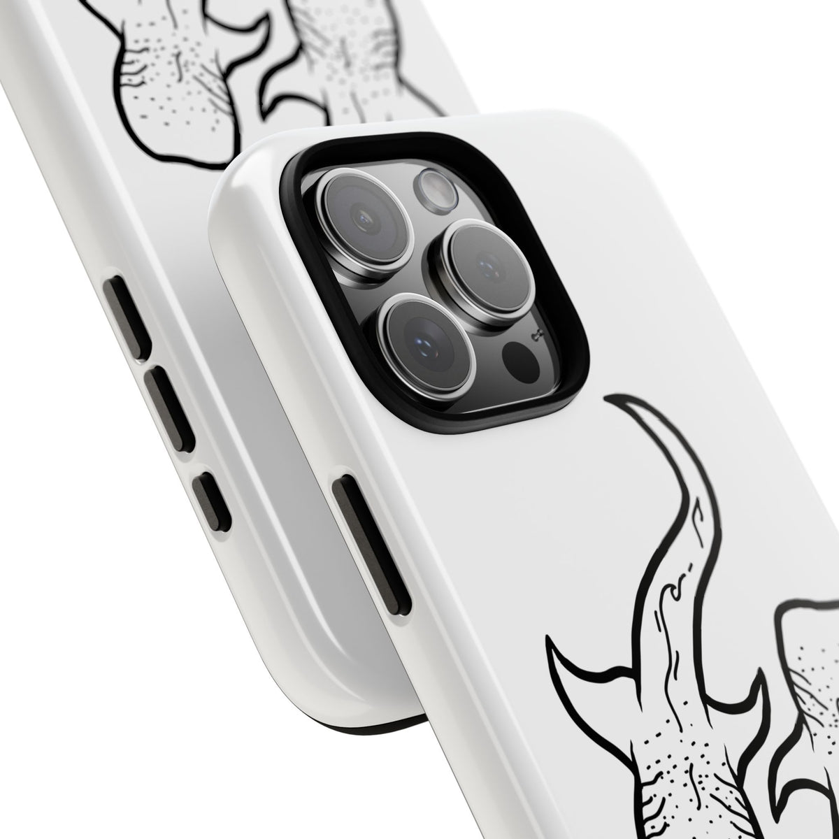 Whale Shark (White) Phone Case