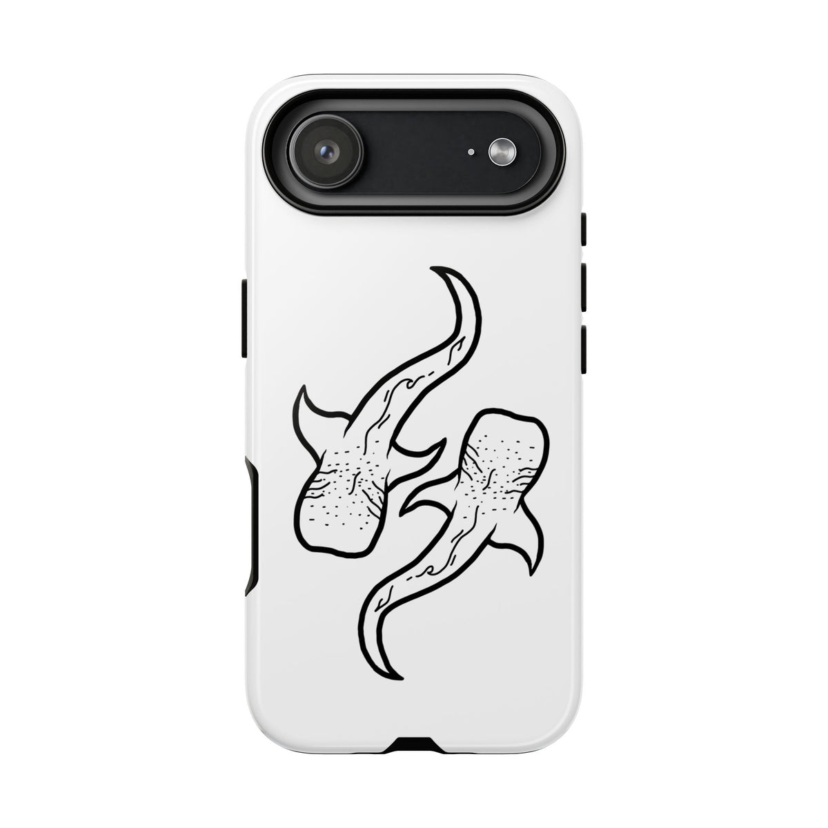 Whale Shark (White) Phone Case