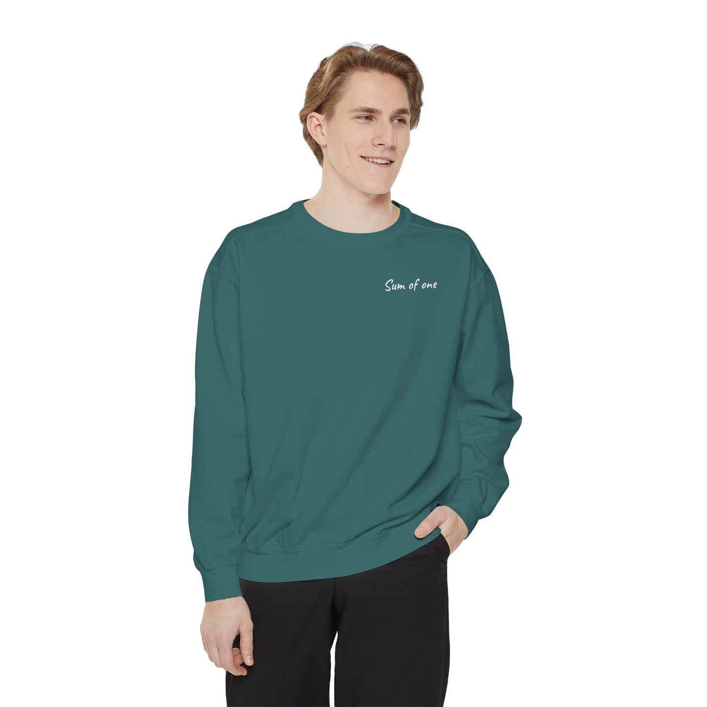 Unisex Basic Sweatshirt - Sum Of One Writing front