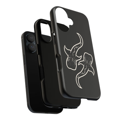 Whale Shark (Black) Phone Case