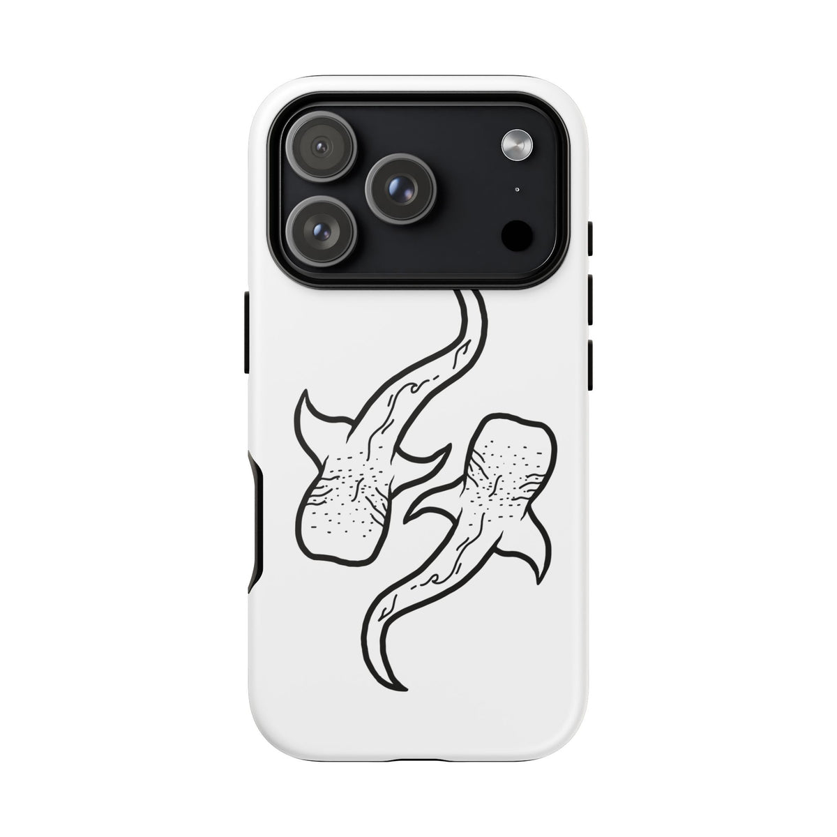 Whale Shark (White) Phone Case