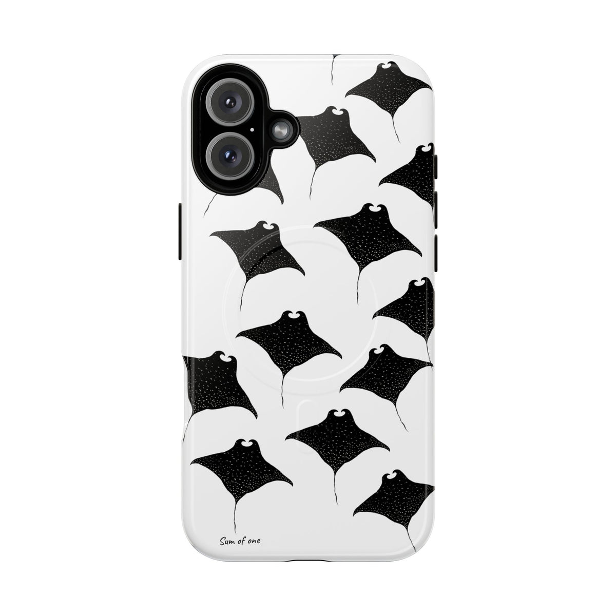 Manta Ray Pattern Phone Case | Tough Magnetic Case