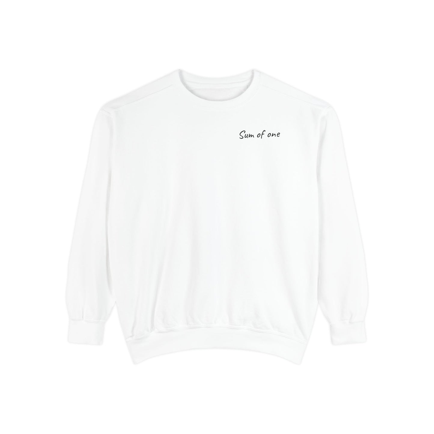 Unisex Basic Sweatshirt - Sum Of One Writing front