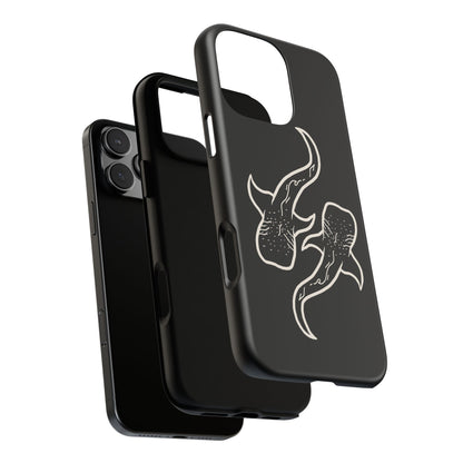 Whale Shark (Black) Phone Case