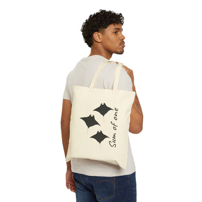 beige manta ray and black flower tote bag designs
