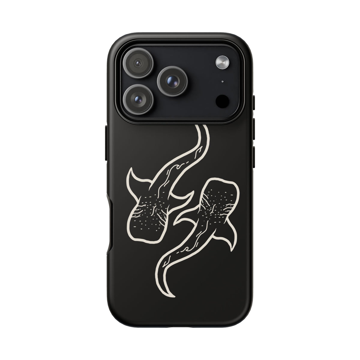 Whale Shark (Black) Phone Case