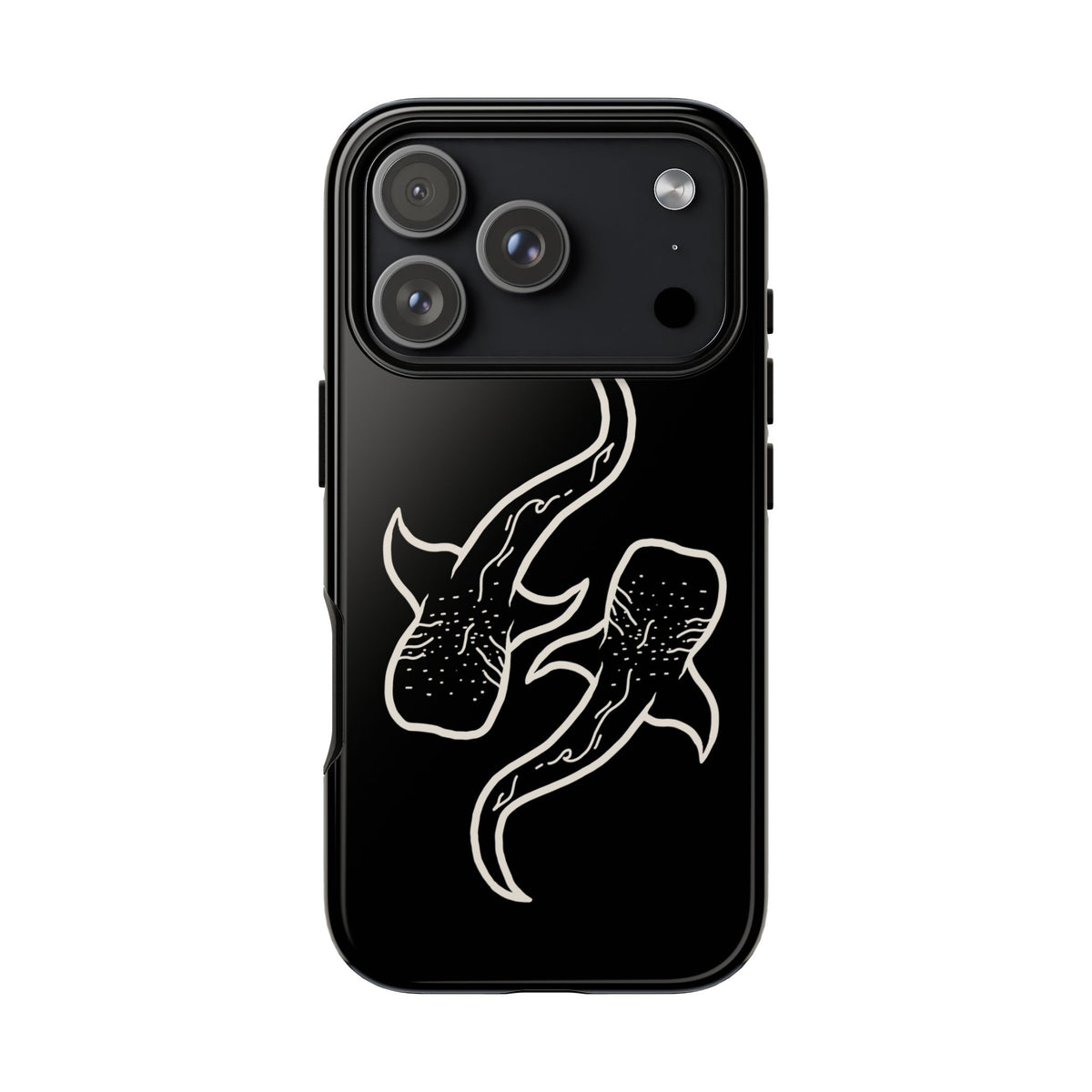 Whale Shark (Black) Phone Case