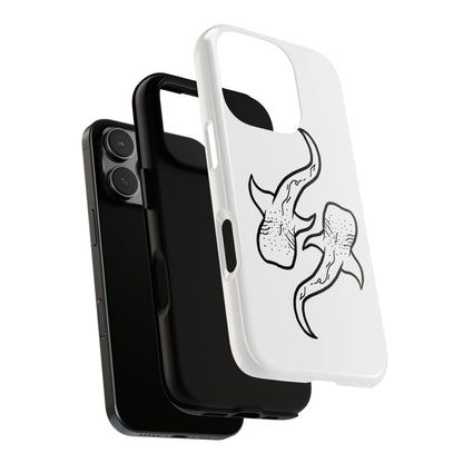 Whale Shark (White) Phone Case