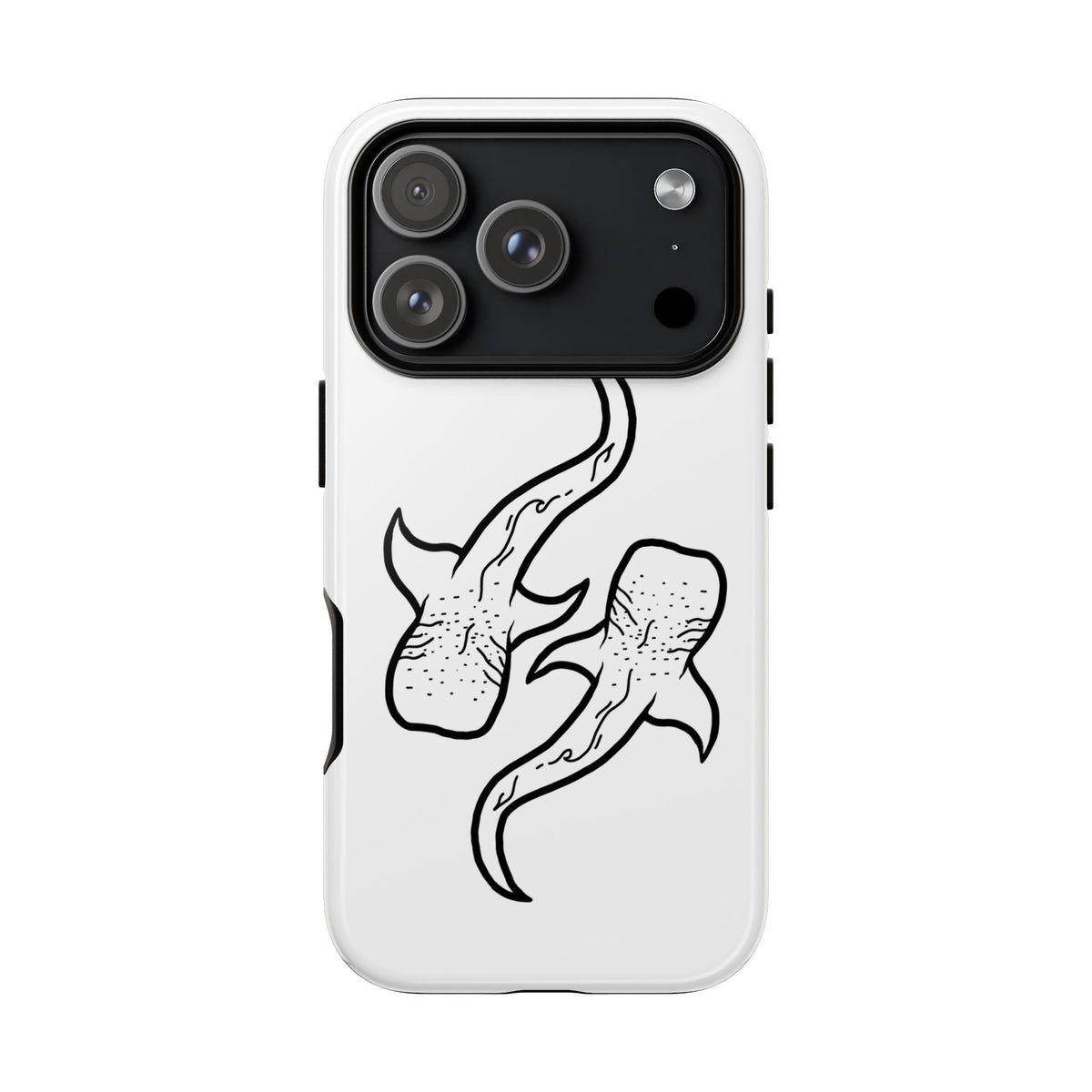 Whale Shark (White) Phone Case