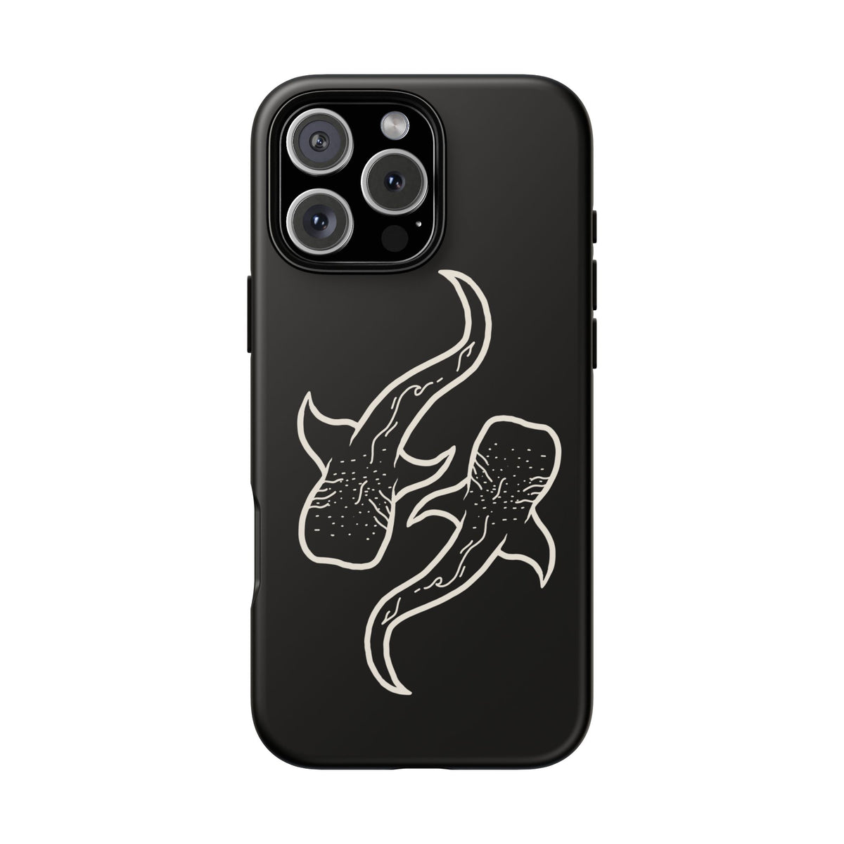 Whale Shark (Black) Phone Case