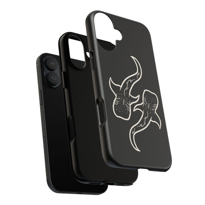 Whale Shark (Black) Phone Case