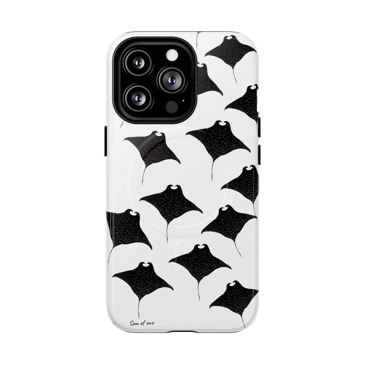Manta Ray Pattern Phone Case | Tough Magnetic Case