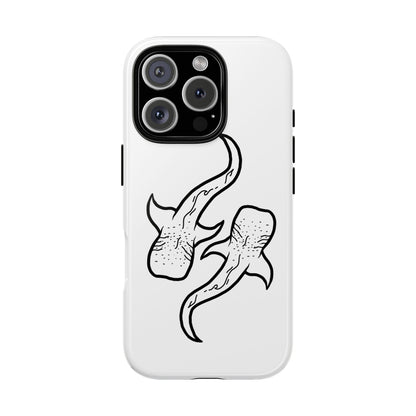 Whale Shark (White) Phone Case