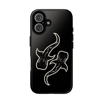 Whale Shark (Black) Phone Case