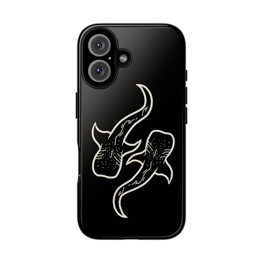 Whale Shark (Black) Phone Case