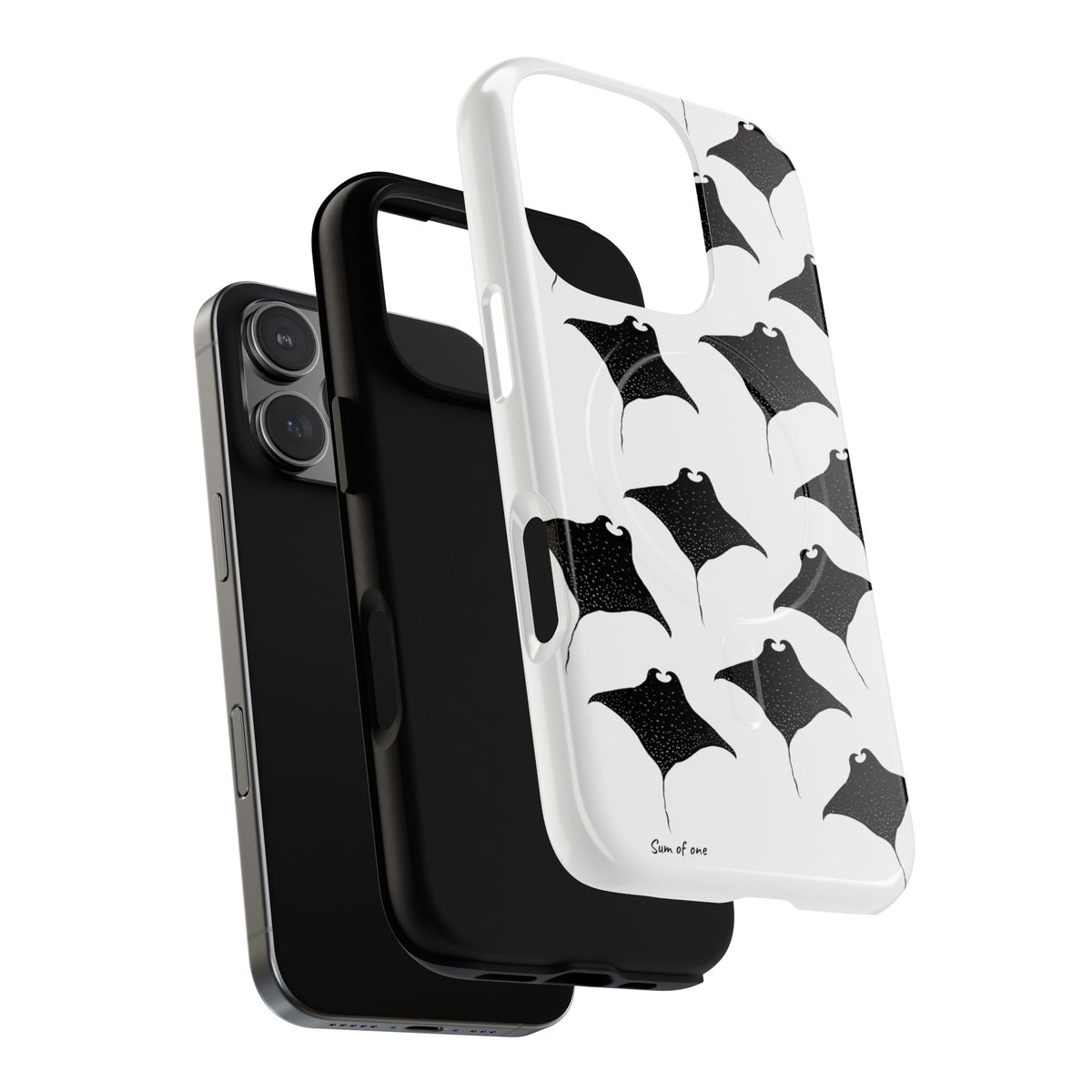 Manta Ray Pattern Phone Case | Tough Magnetic Case