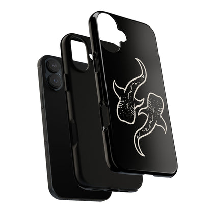 Whale Shark (Black) Phone Case