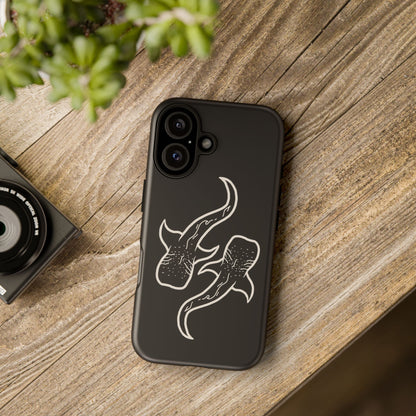 Whale Shark (Black) Phone Case