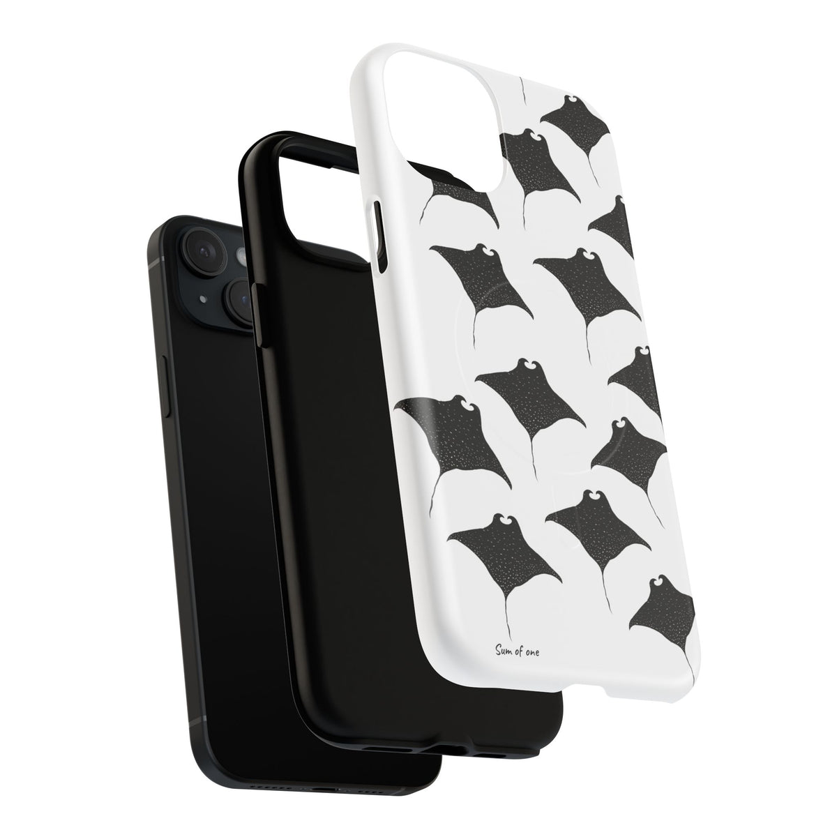 Manta Ray Pattern Phone Case | Tough Magnetic Case
