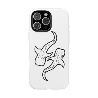 Whale Shark (White) Phone Case
