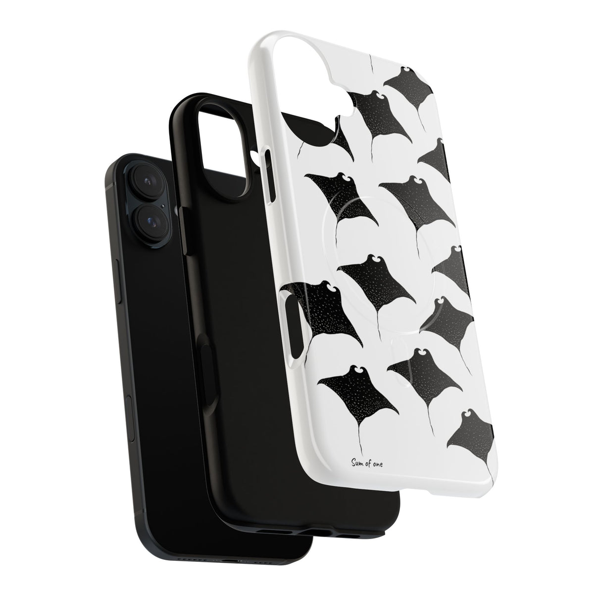 Manta Ray Pattern Phone Case | Tough Magnetic Case