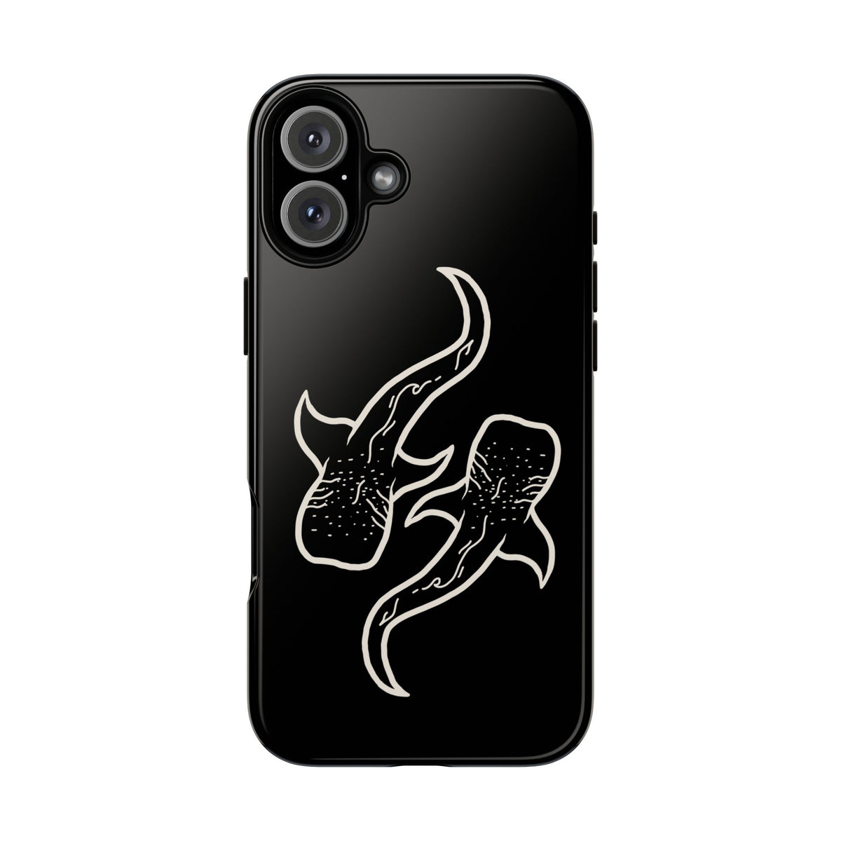 Whale Shark (Black) Phone Case