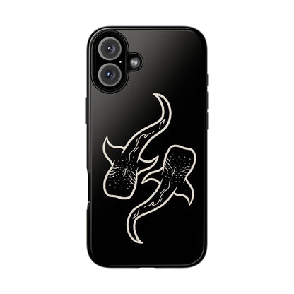 Whale Shark (Black) Phone Case