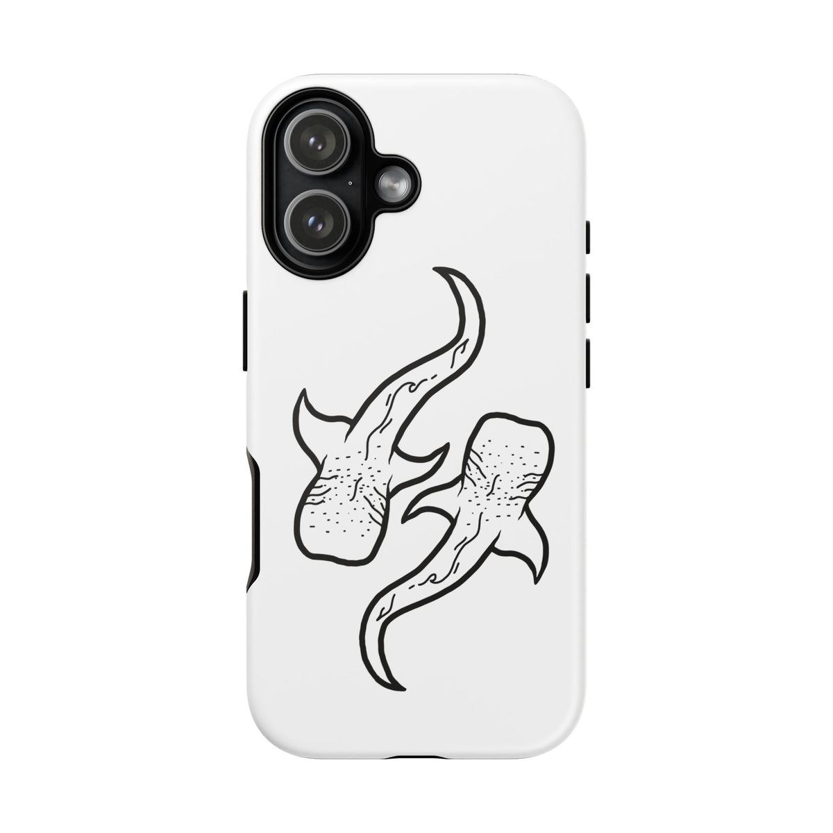 Whale Shark (White) Phone Case
