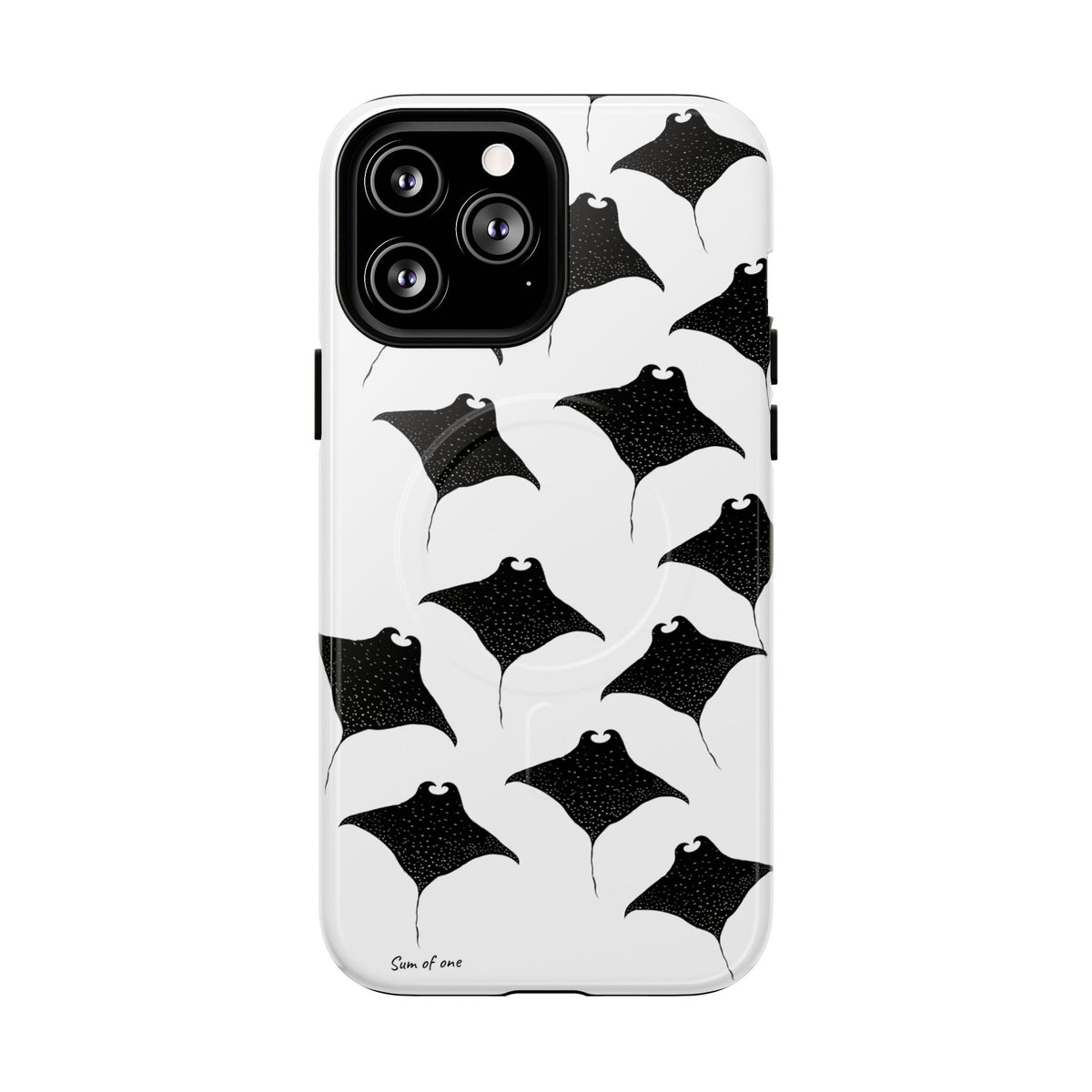 Manta Ray Pattern Phone Case | Tough Magnetic Case