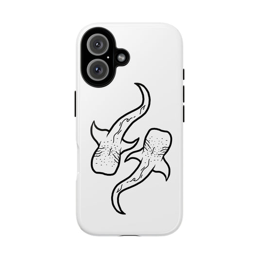 Whale Shark (White) Phone Case