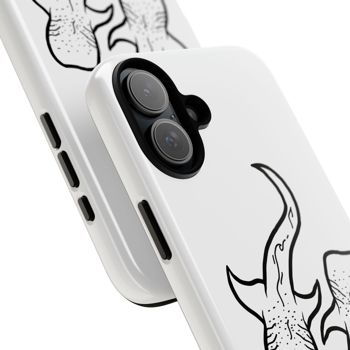 Whale Shark (White) Phone Case