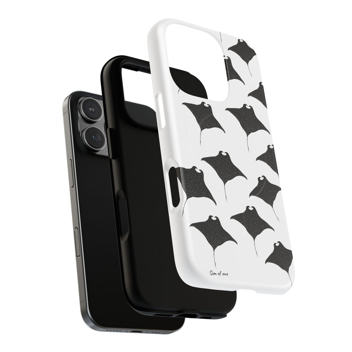 Manta Ray Pattern Phone Case | Tough Magnetic Case